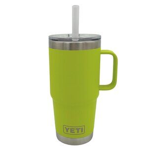 LASER ENGRAVED PERSONALIZATION YETI 25oz. STRAW LID TUMBLER IN CHARTREUSE